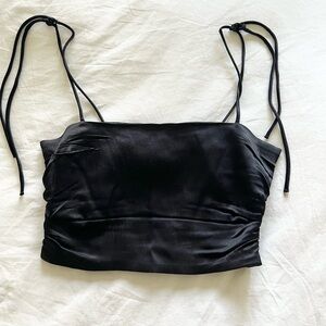 Zara Satin Cropped Women's Top